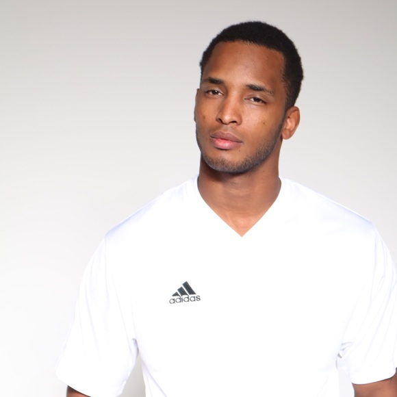 Men’s White adidas Sansiro JSY Soccer ClimaLite - Picture 1 of 3